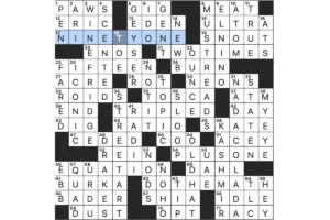 NYT Crossword Answers
