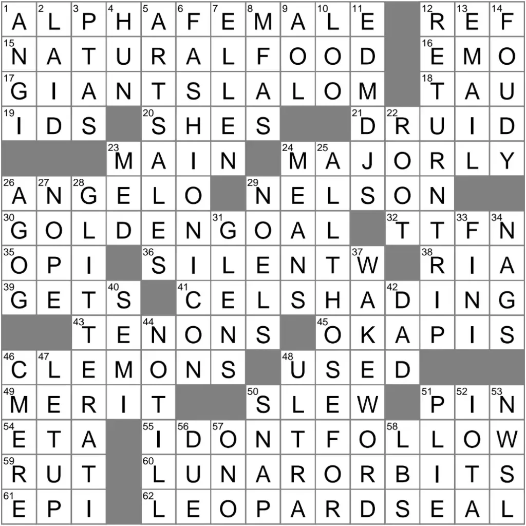 LA Times Crossword 4 Oct 25, Saturday