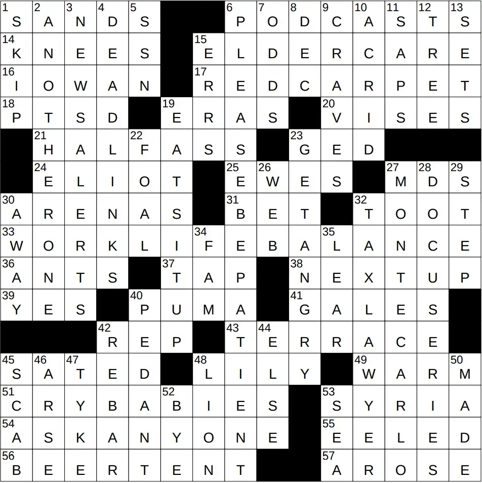 NY Times Crossword 3 Oct 25, Friday
