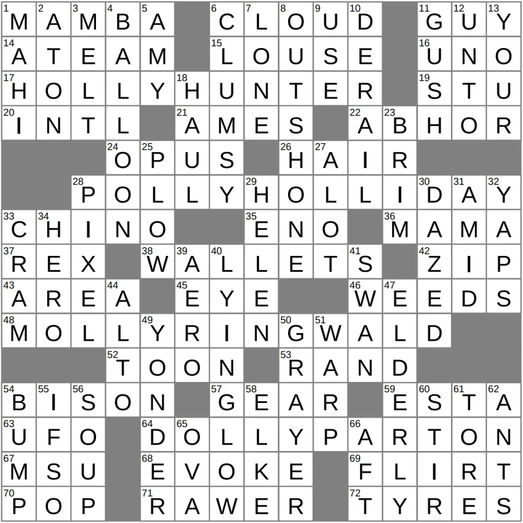 LA Times Crossword ANSWERS 23 Mar 26, Monday LA Times Crossword ANSWERS 23 Mar 26, Monday