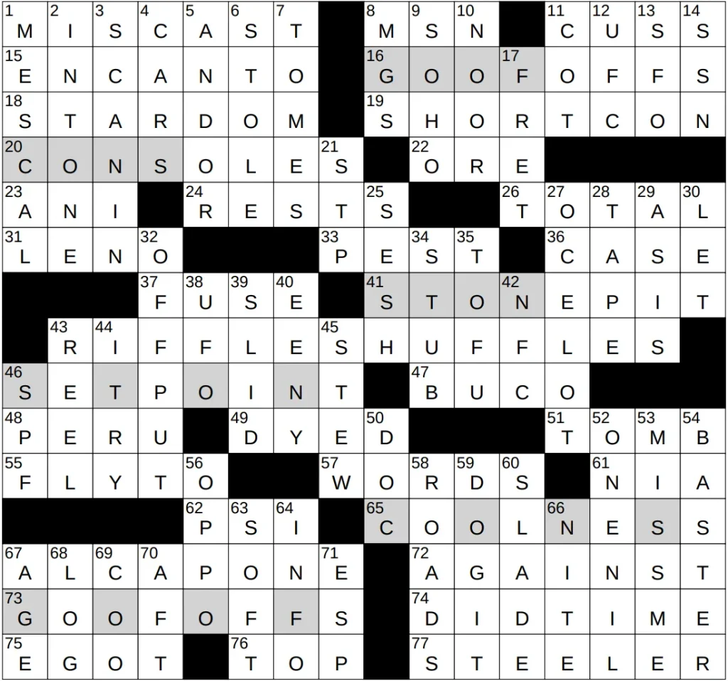 NY Times Crossword ANSWERS 17 Jun 26, Wednesday NY Times Crossword ANSWERS 17 Jun 26, Wednesday
